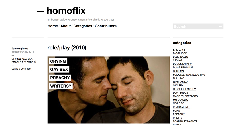 screenshot from Homoflix